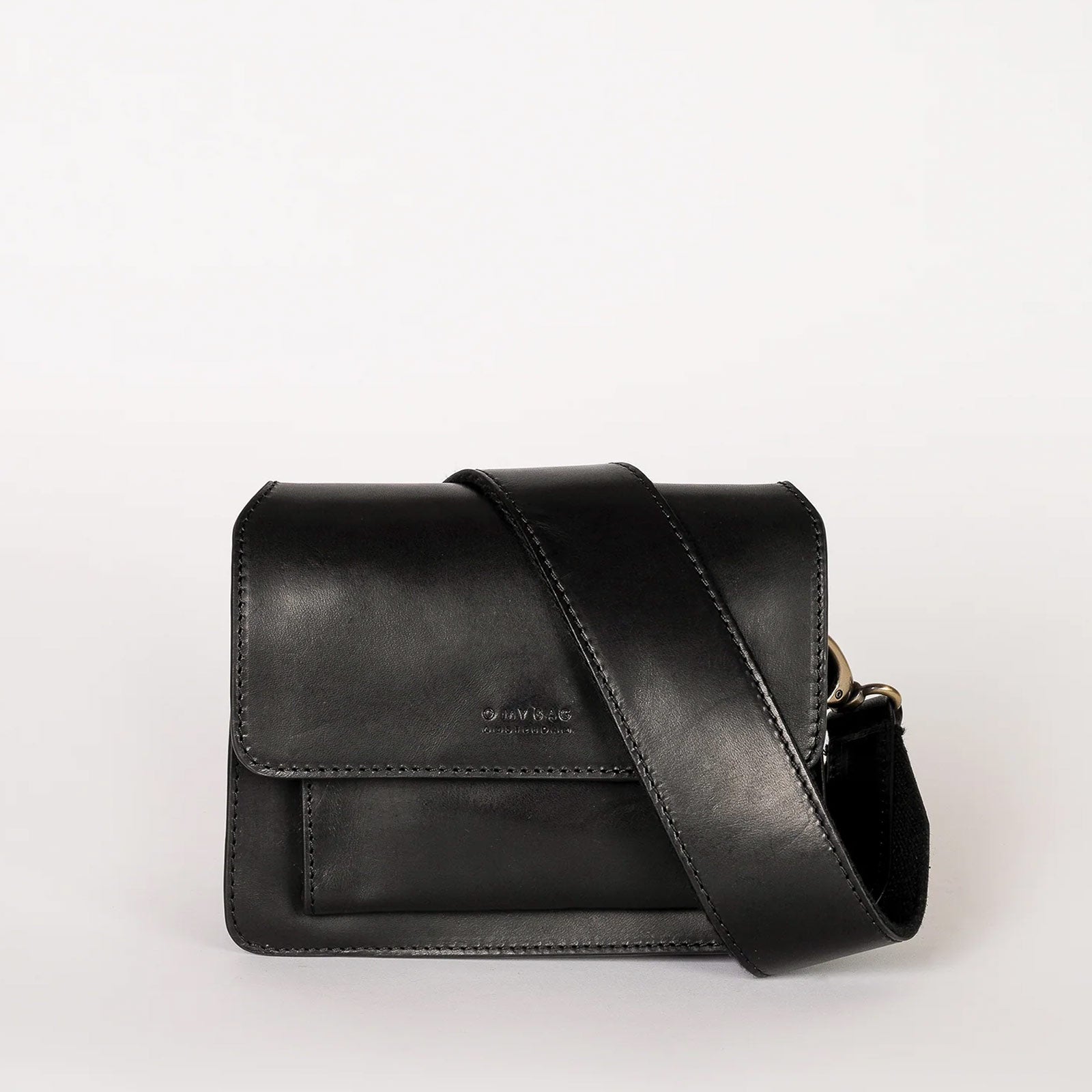 Harper Mini Classic Leather Bag black