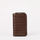 Jett Croco Leather Wallet chocolate O My Bag