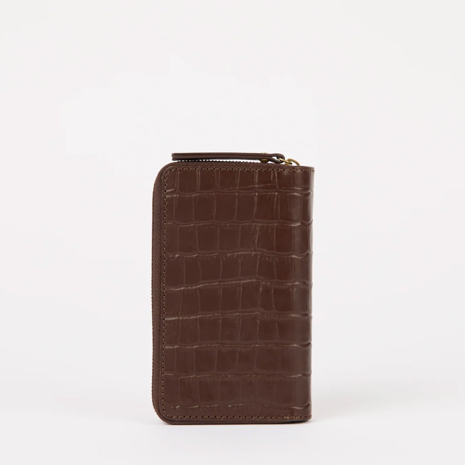 Jett Croco Leather Wallet chocolate O My Bag