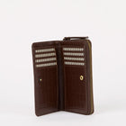 Jett Croco Leather Wallet chocolate O My Bag