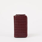 Jett Croco Leather Wallet dark cherry O My Bag