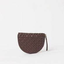 Laura Woven Leather Coin Purse chocolate O My Bag