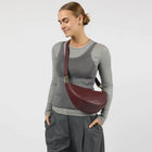 Leo Midi Soft Grain Leather Bag dark cherry O My Bag