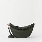 Leo Mini Twisted Handle Soft Grain Leather Bag moss