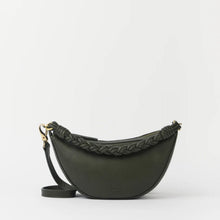 Leo Mini Twisted Handle Soft Grain Leather Bag moss