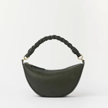 Leo Mini Twisted Handle Soft Grain Leather Bag moss