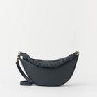 Leo Mini Twisted Handle Soft Grain Leather Bag universe blue