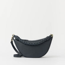 Leo Mini Twisted Handle Soft Grain Leather Bag universe blue