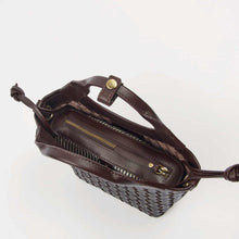 Mara Mini Woven Leather Bag chocolate O My Bag