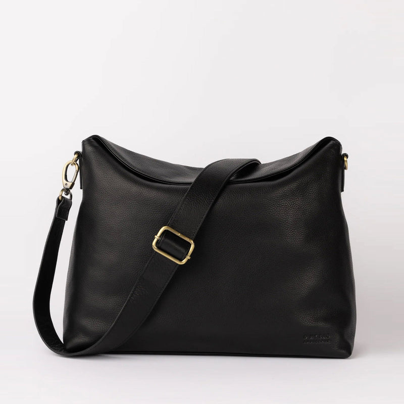 Sienna Soft Grain Leather Bag black