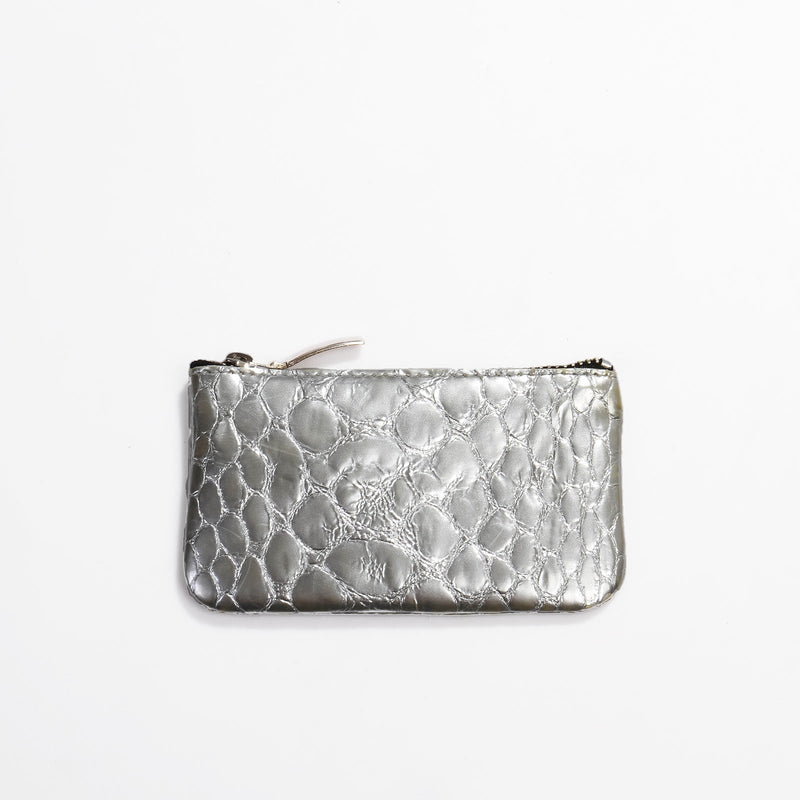 Gerda Key Case snake silver Papoutsi! leather goods