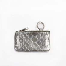 Gerda Key Case snake silver Papoutsi! leather goods