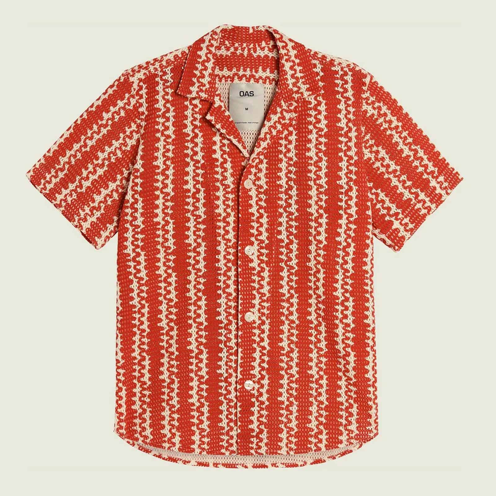 Cuba Net Shirt red scribble