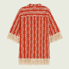 Aya Net Dress red scribble