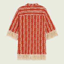 Aya Net Dress red scribble
