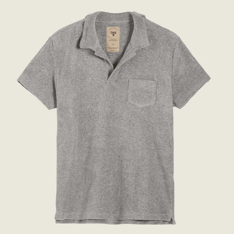 Polo Terry Shirt grey melange
