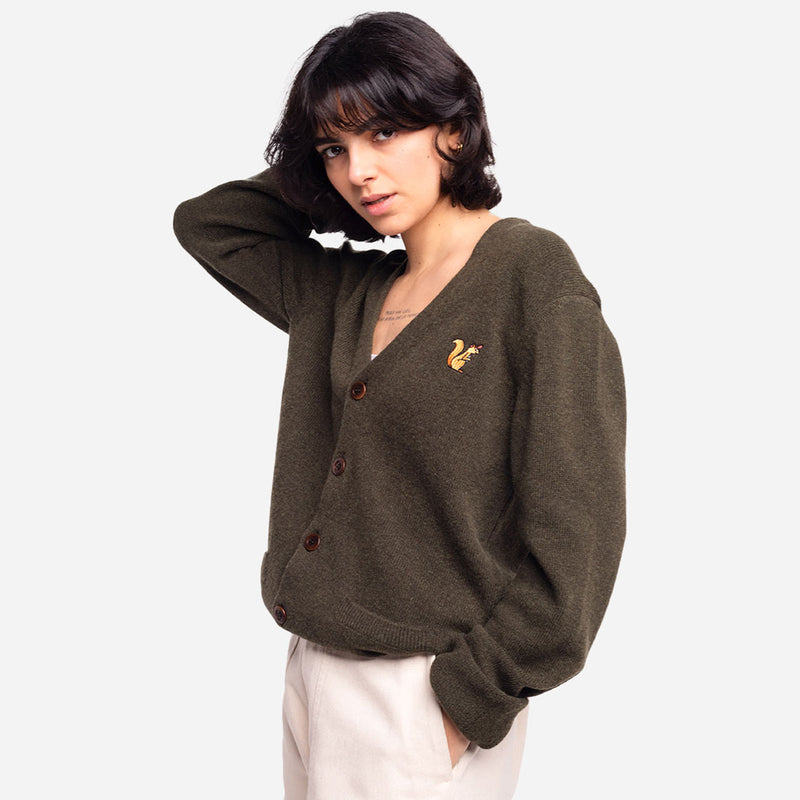 Esquilo Cardigan khaki