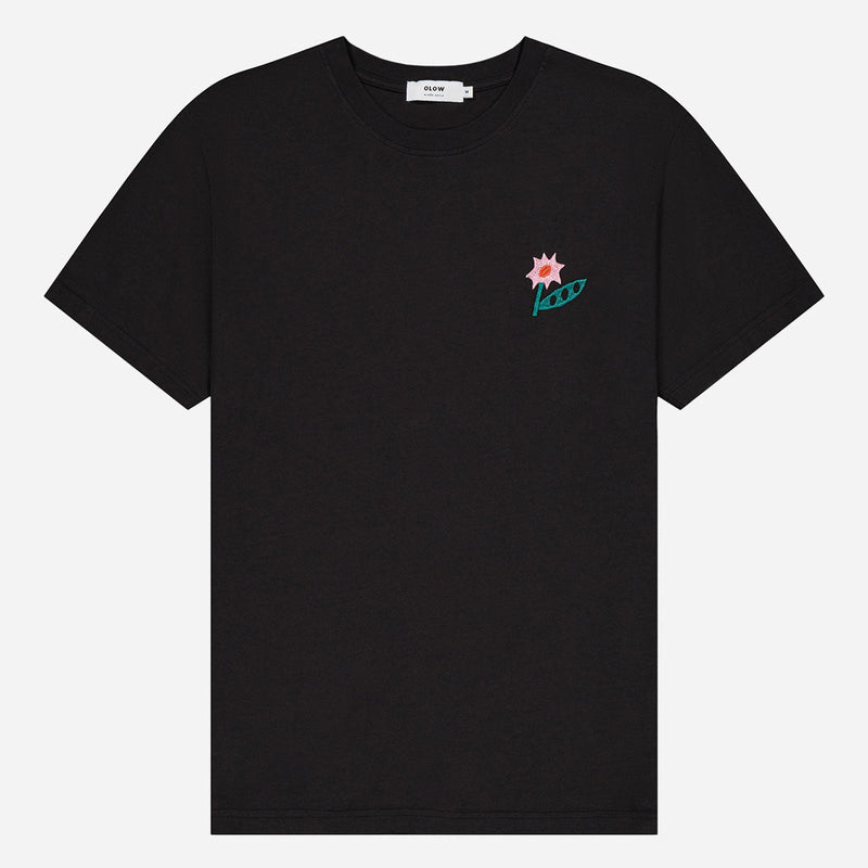 Flowering T-Shirt carbon black Olow