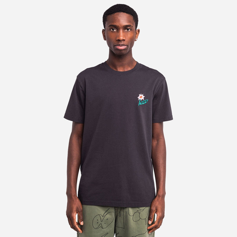 Flowering T-Shirt carbon black Olow