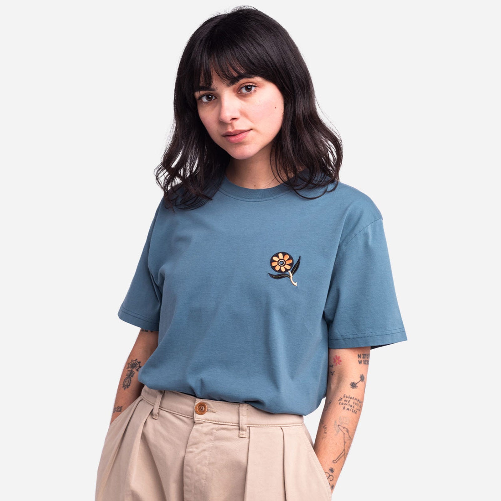 Ikeba T-Shirt steel blue Olow