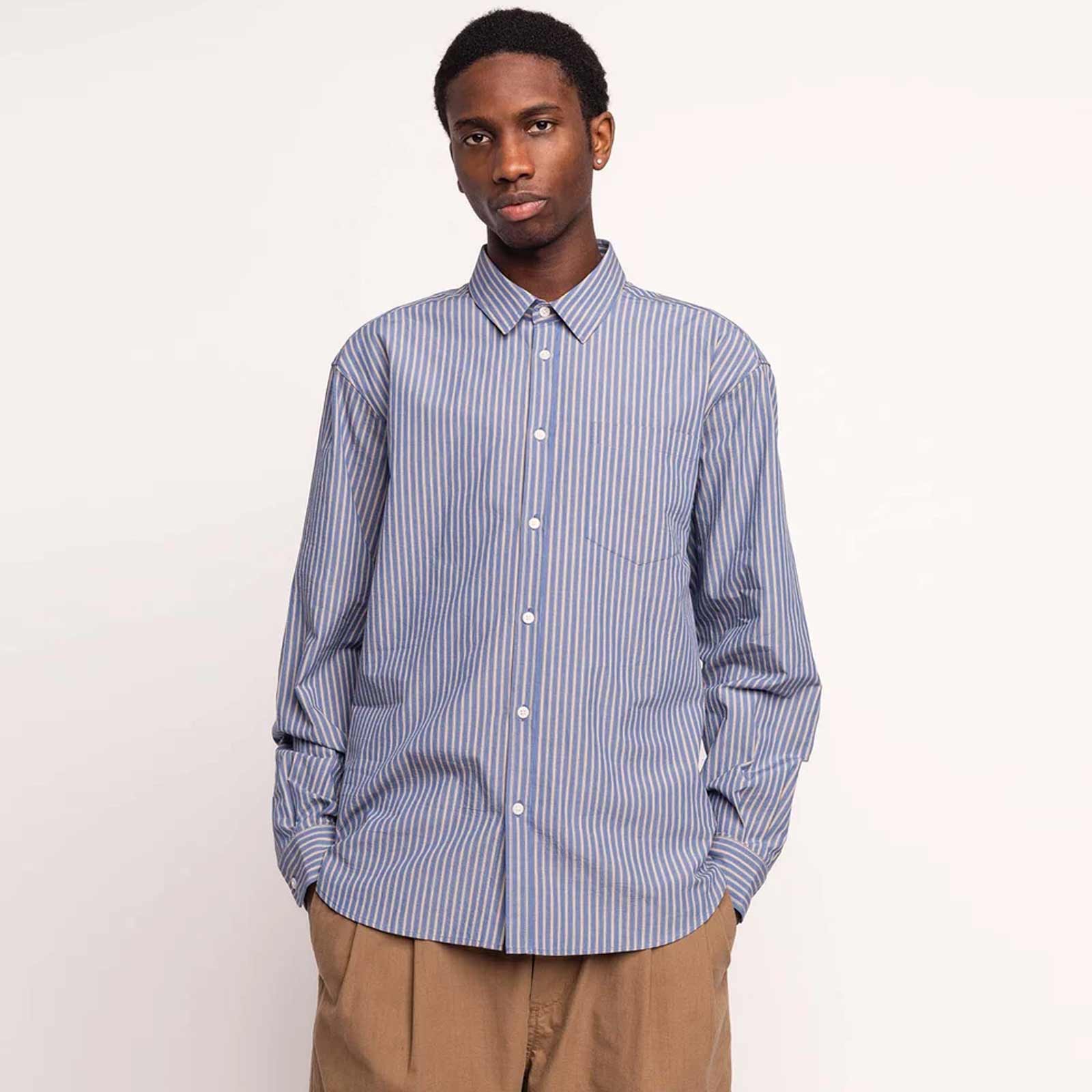 Nago Shirt blue stripes