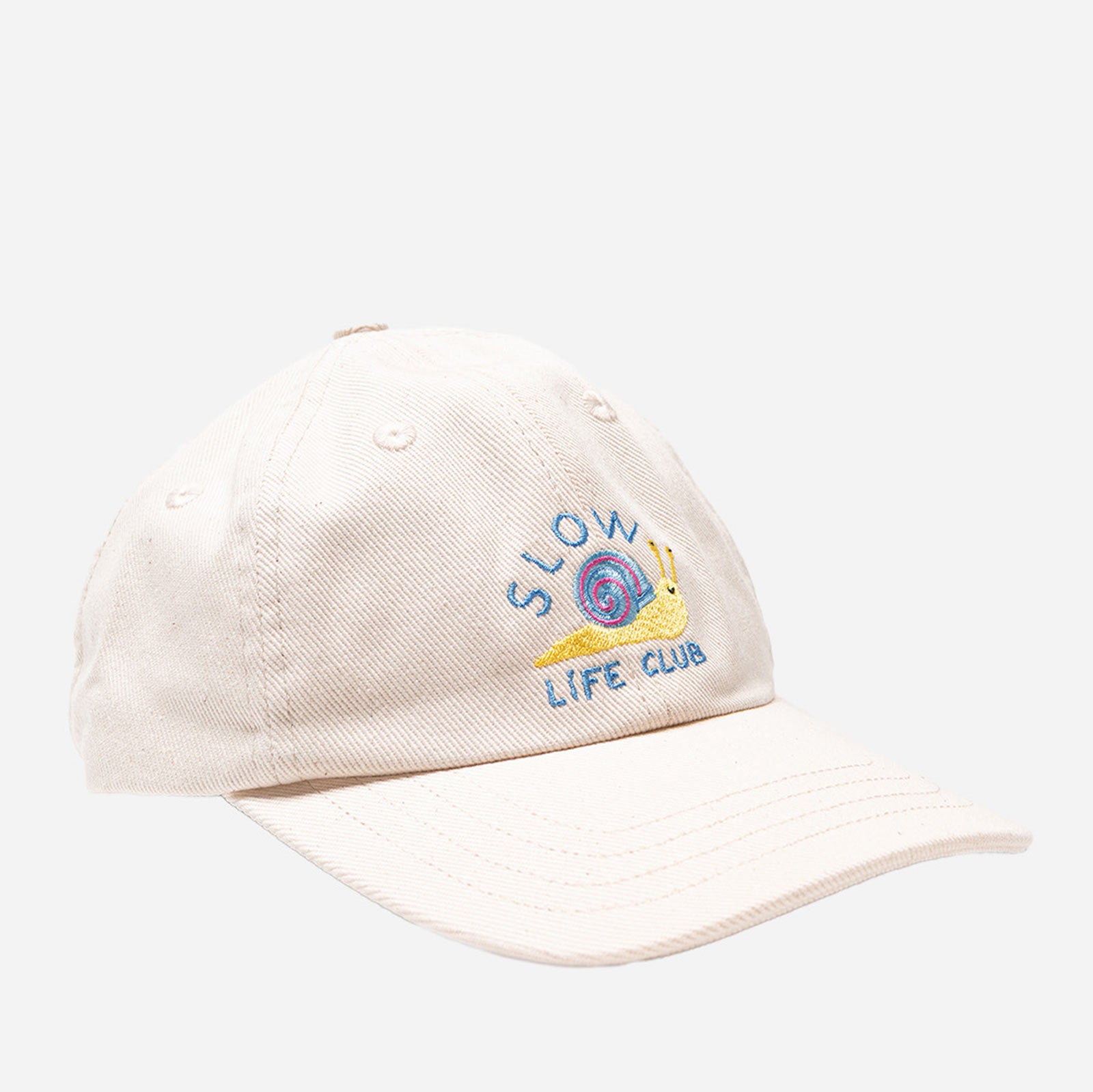 Six Pannel Slow Life Cap ecru