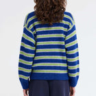 Dolphin S Cardigan green stripe Our Sister