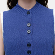 Kaata Sleeveless Cardigan electric blue Our Sister