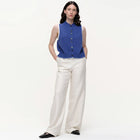 Kaata Sleeveless Cardigan electric blue Our Sister