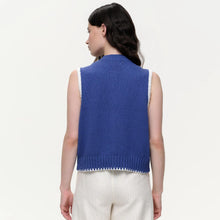 Kaata Sleeveless Cardigan electric blue Our Sister