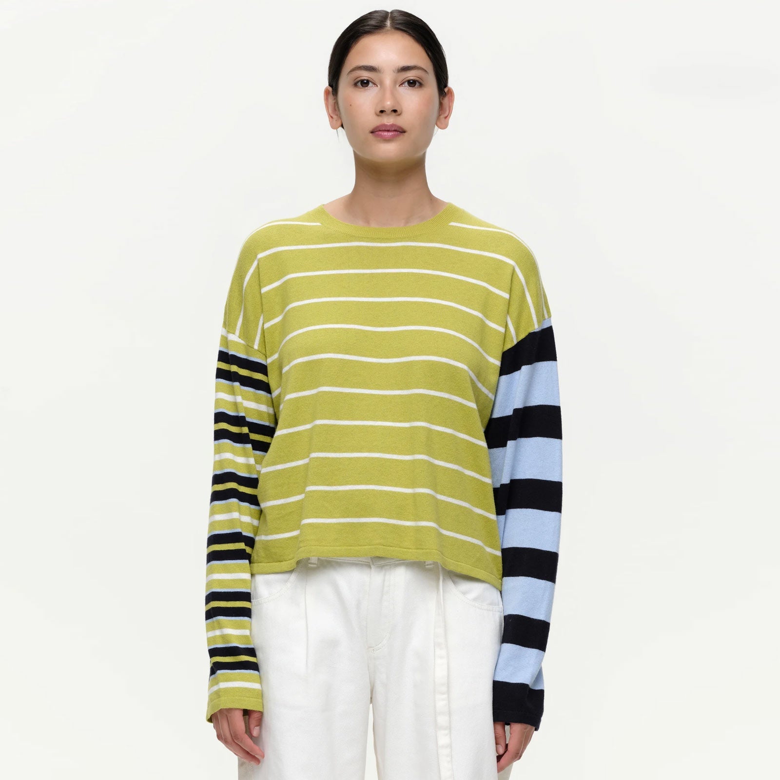 Kaleido Stripe Sweater green Our Sister