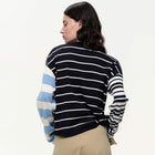 Kaleido Stripe Sweater navy Our Sister