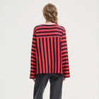 Lione L/S Stripe Tee red Our Sister