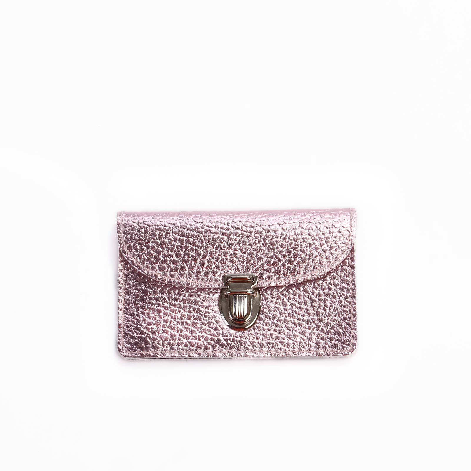 Borsa S Wallet 3 metallic rosé Papoutsi! leather goods