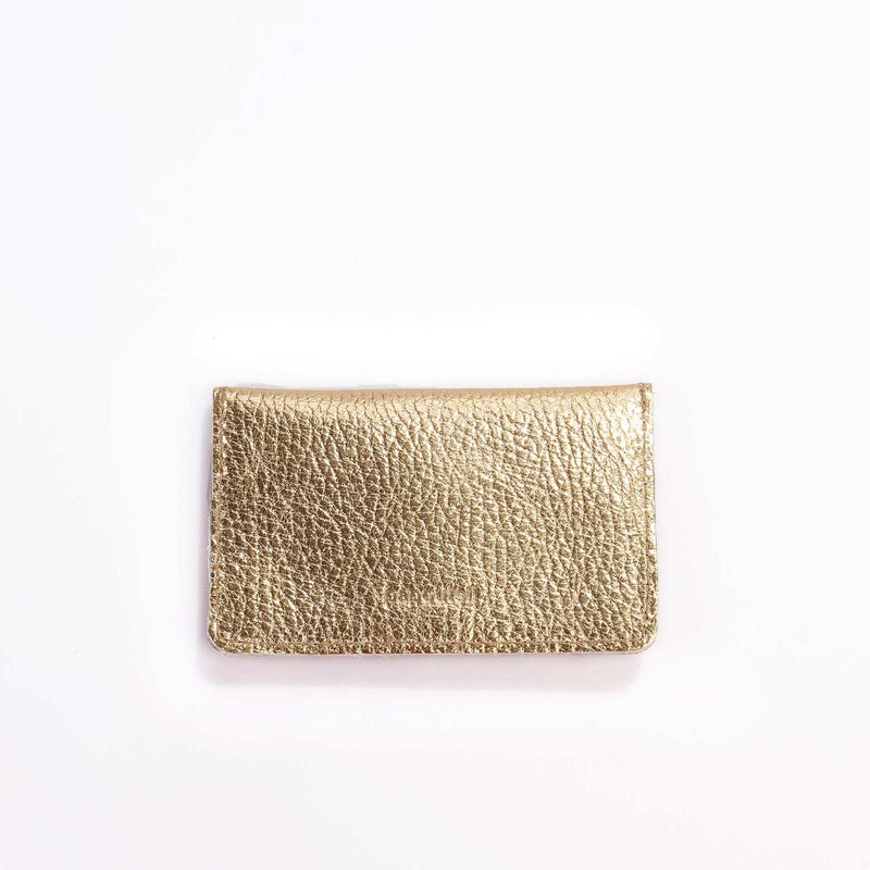Borsa S Wallet 3 metallic gold Papoutsi! leather goods