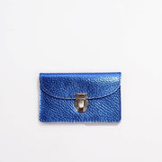 Borsa S Wallet 3 metallic saphir Papoutsi! leather goods