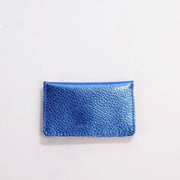 Borsa S Wallet 3 metallic saphir Papoutsi! leather goods