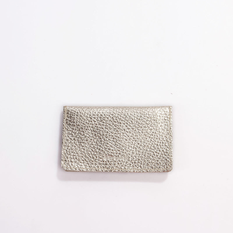 Borsa S Wallet 3 metallic champagne Papoutsi! leather goods