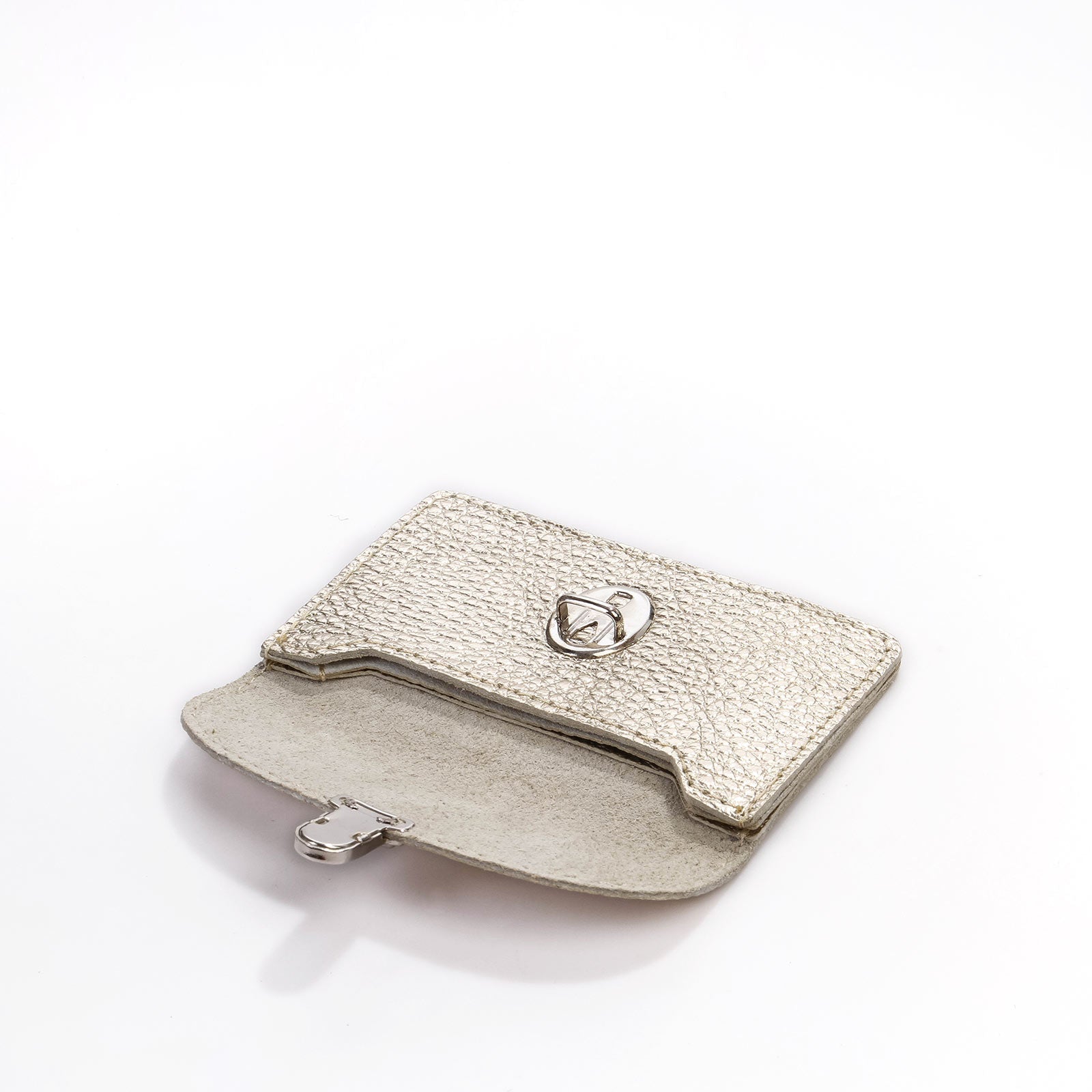 Borsa S Wallet 3 metallic champagne Papoutsi! leather goods