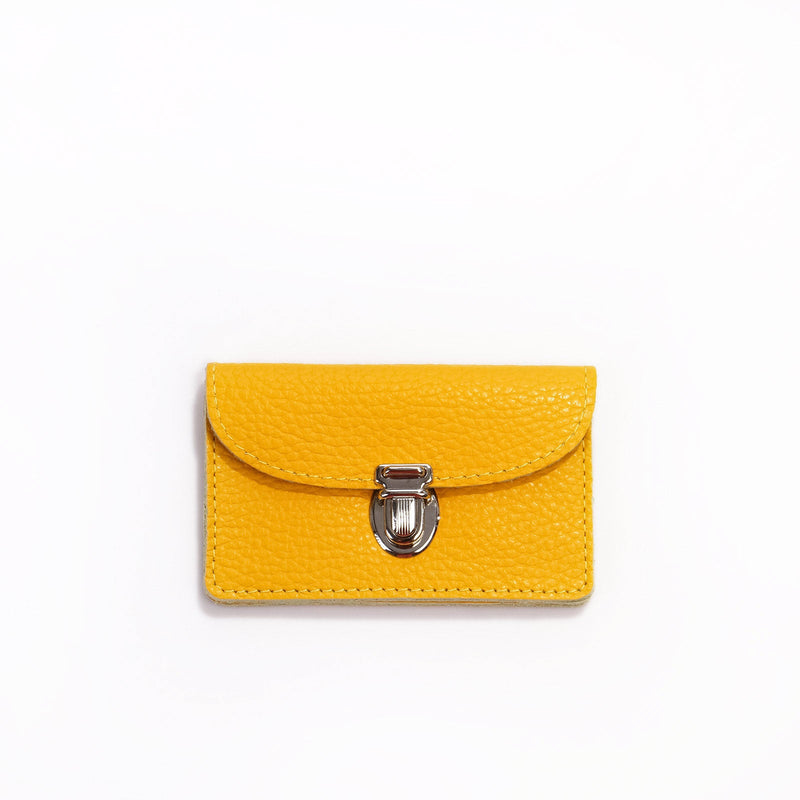 Borsa S Wallet 3 structure yellow Papoutsi! leather goods