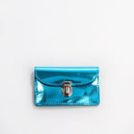 Borsa S Wallet metallic turquoise