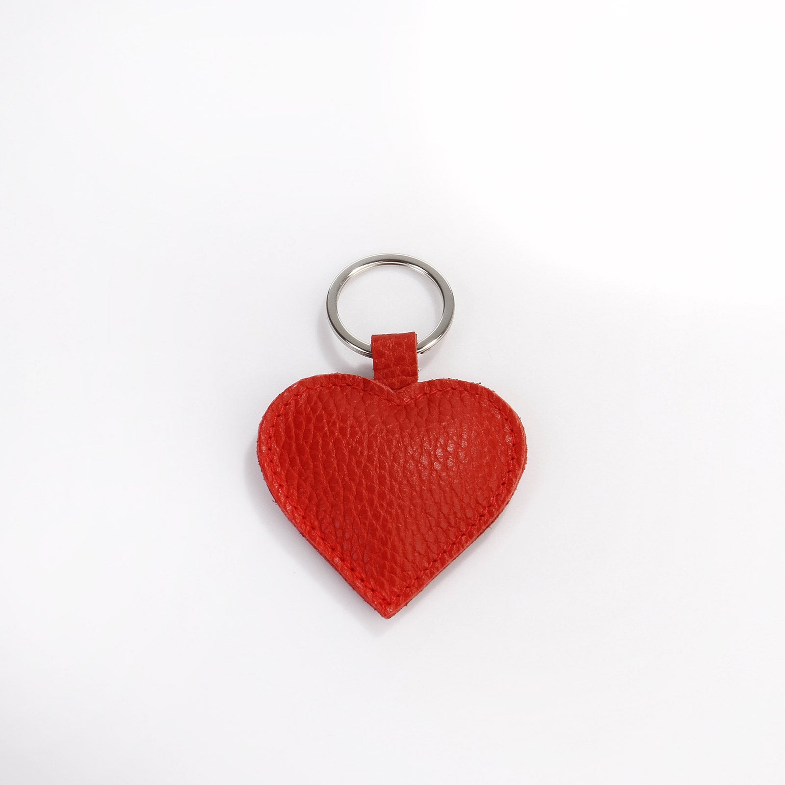 Heart Keyring dull red