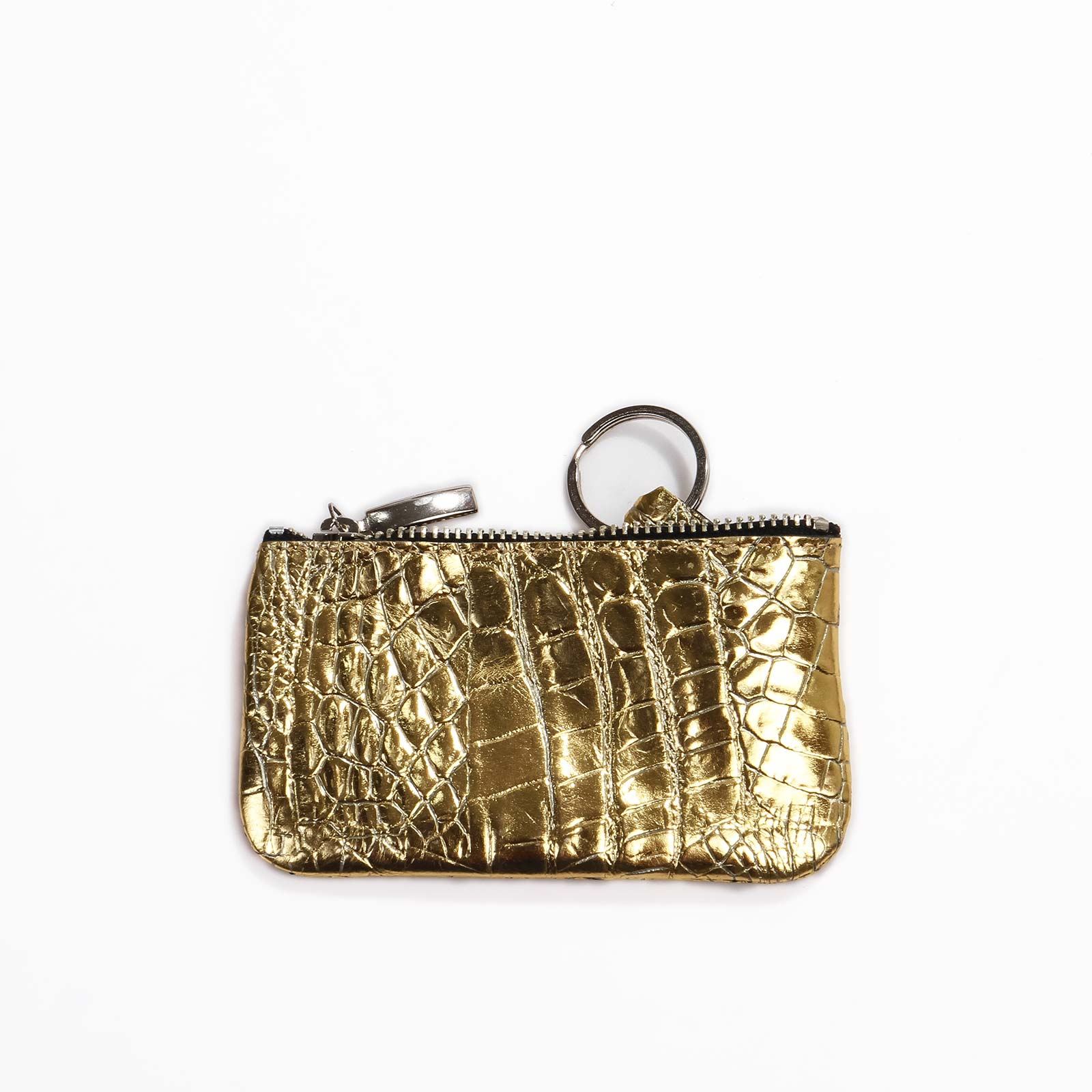 Gerda Key Case metallic gold Papoutsi! leather goods