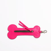 Bone Waste Bag Dispenser neon pink Papoutsi! leather goods