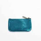 Gerda Key Case metallic turquoise Papoutsi! leather goods