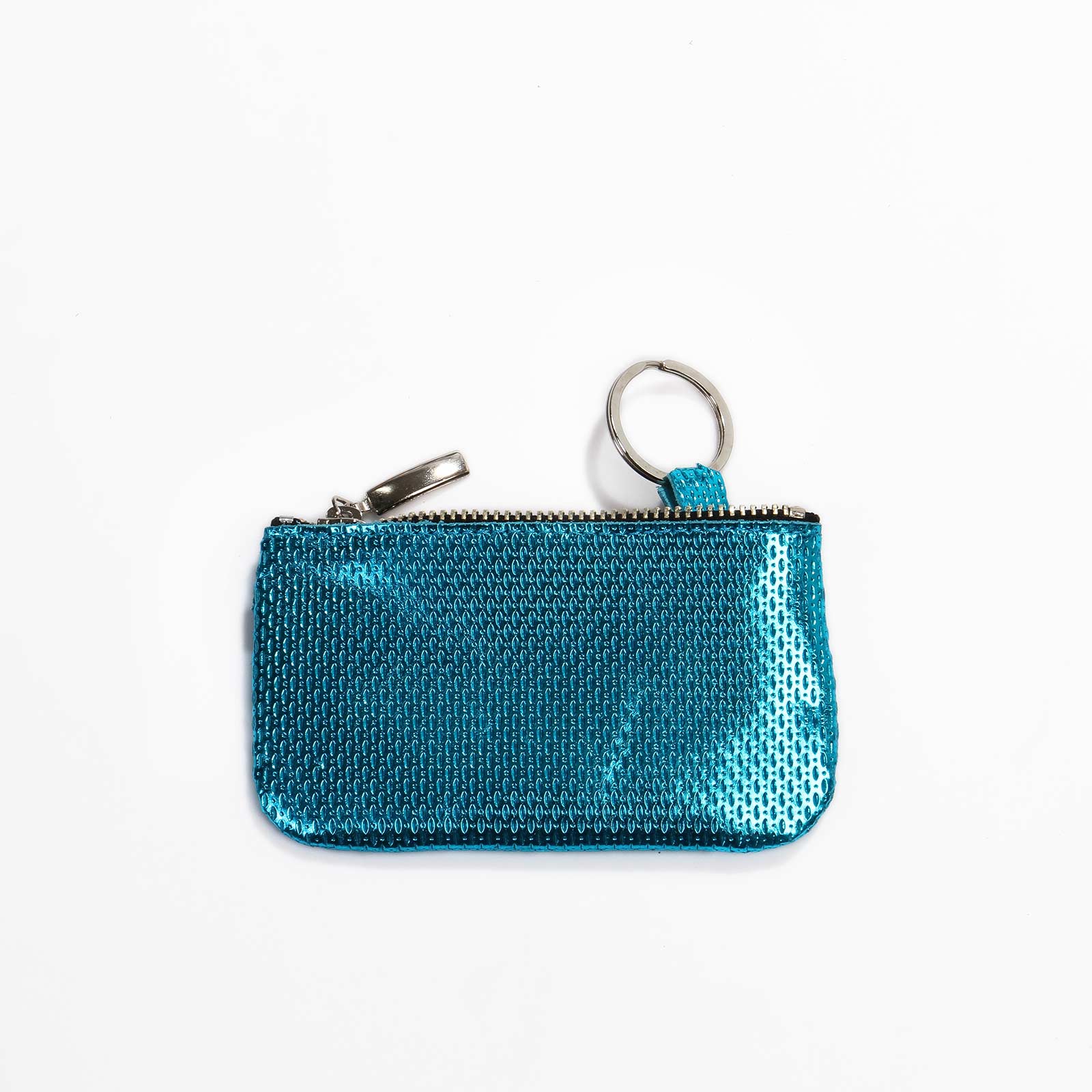 Gerda Key Case metallic turquoise Papoutsi! leather goods