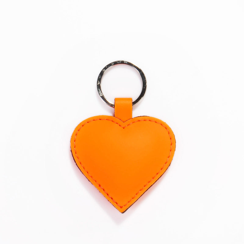 Heart Keyring orange