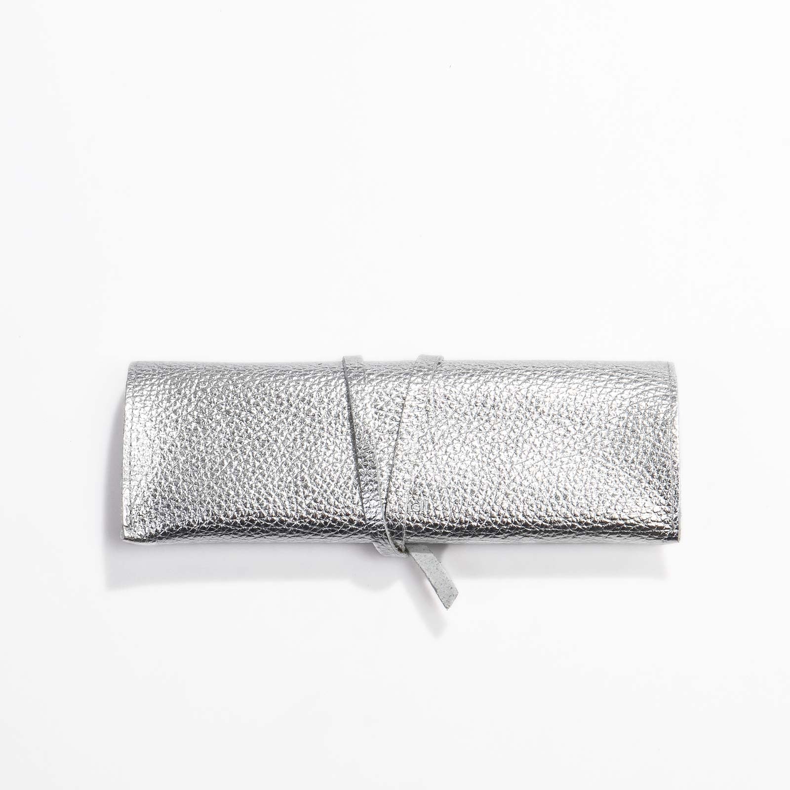 Paris Pouch metallic silver Papoutsi! leather goods
