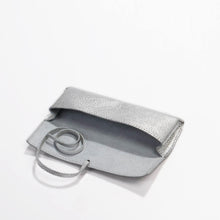 Paris Pouch metallic silver Papoutsi! leather goods