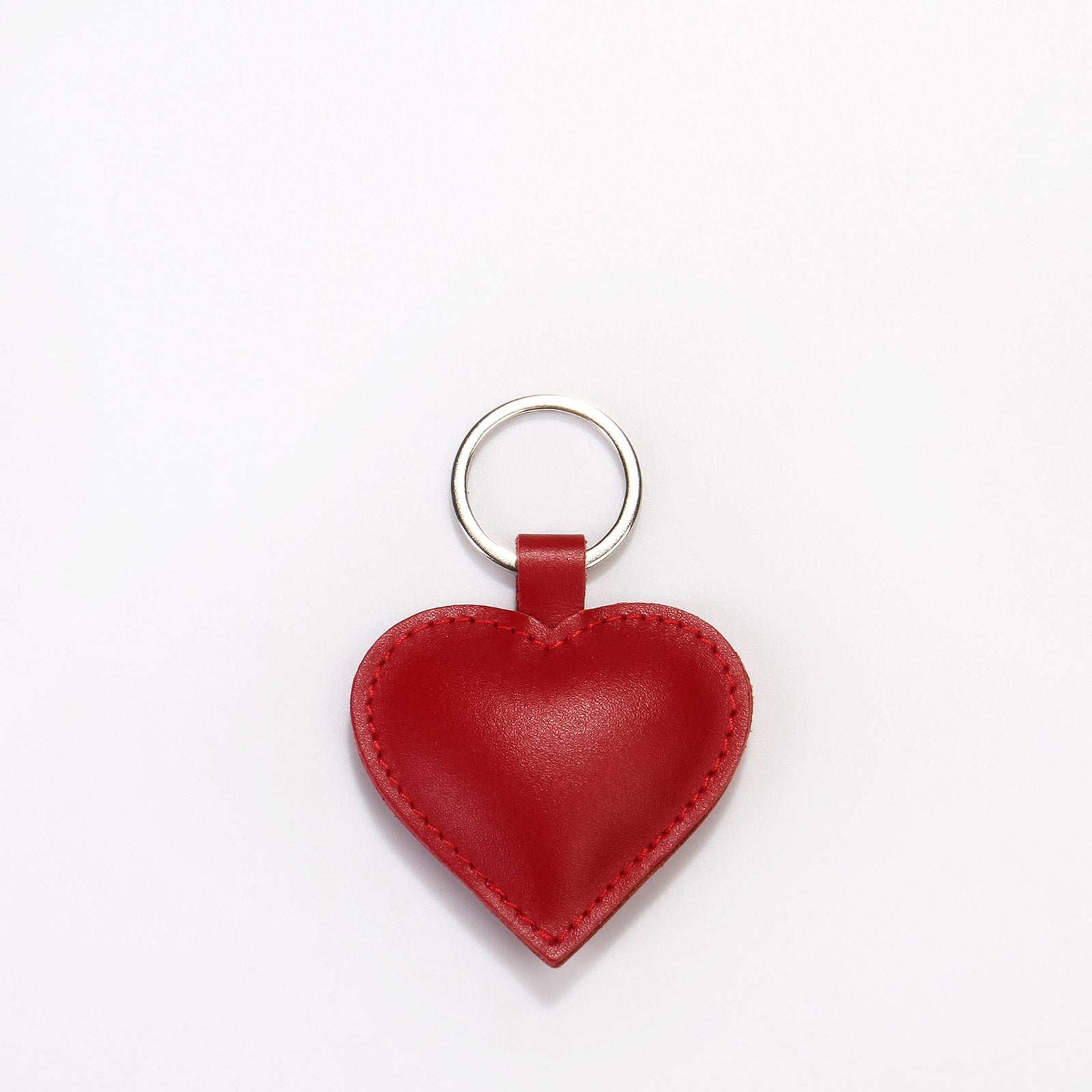 Heart Keyring red